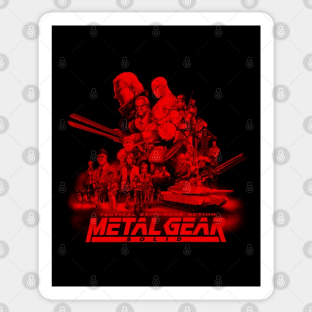 Metal Gear Solid (Red Highlight Version) Sticker by CoolDojoBro